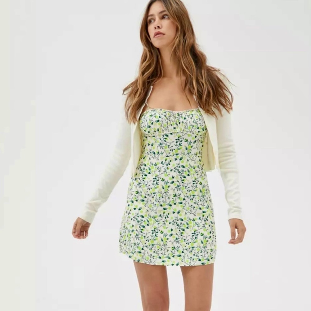 Urban Outfitters: Green & White Floral Dress